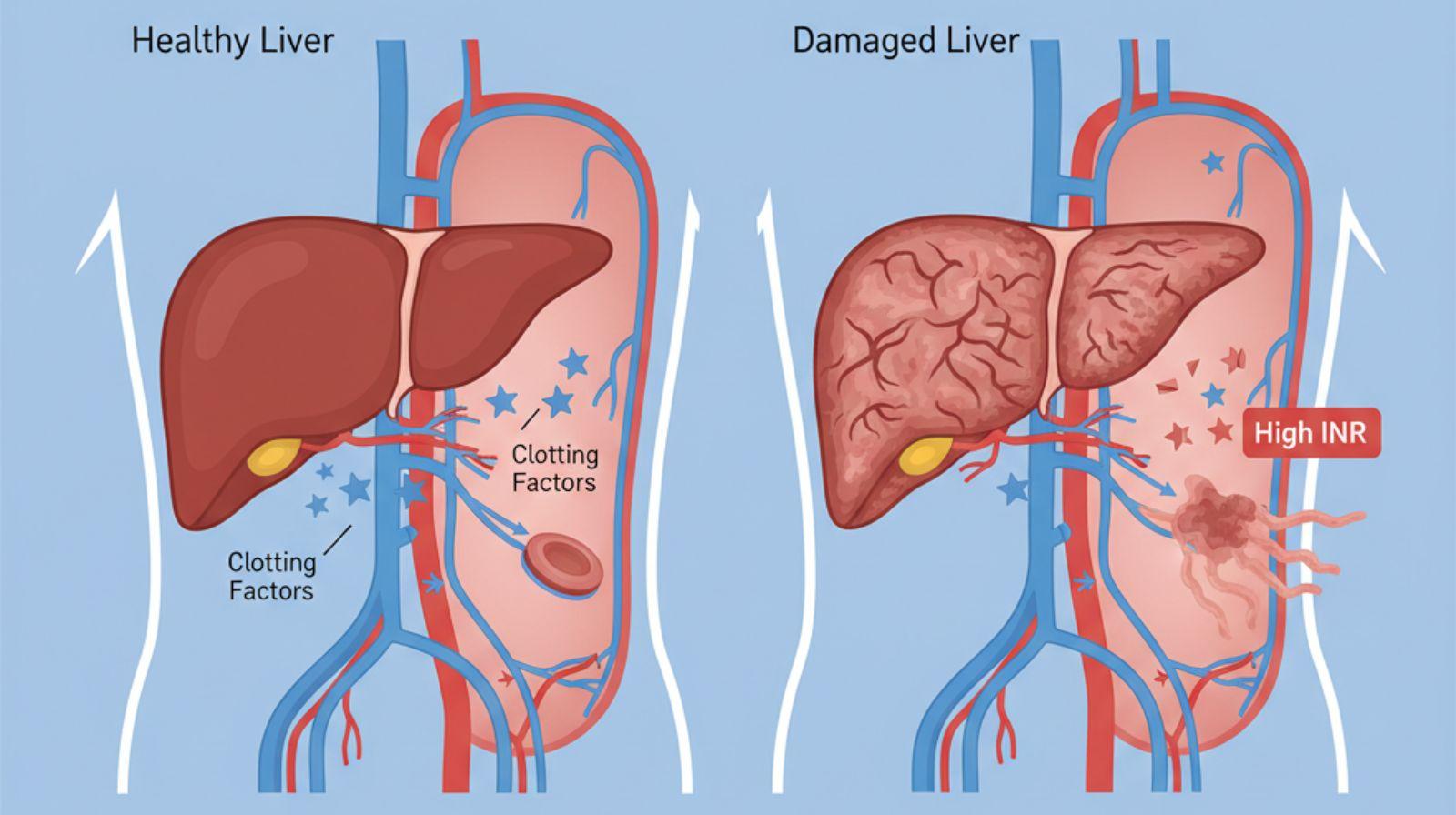 INR and liver health